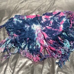 Tie dye shorts